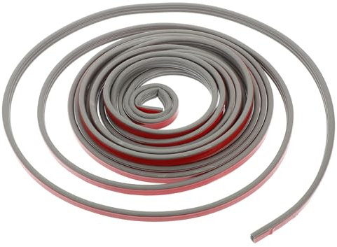 BELLIFFY 6m Dichtungsstreifen Türdichtung Silikon Selbstklebend E-profil 9x4mm Grau Für Türrahmen Wind Und Schalldämmung Fensterabdichtung