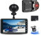 Dash Cam Front and Rear with 32GB Memory Card 4.0 Inch 1080P Touchscreen Dual Camera Dash Cams DVR Car Driving Recorder with Rear Camera Night Vision Loop Recording Emergency Protection