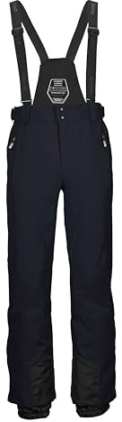 killtec Herren Skihose/Funktionshose mit abnehmbaren Trägern, Kantenschutz und Schneefang KSW 100 ENOSH MN SKI PNTS, schwarz blau, 6XL, 43431-000