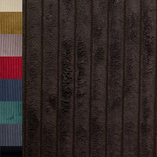 MAGAM-Stoffe Wien Samtcord Deko Polster Taschen Kleidung Breitcord Meterware ab 50cm (21. Schlamm)