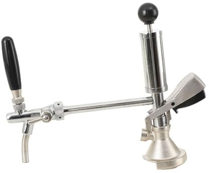 YILIKISS 4-Zoll-Bierfass-Partypumpe, Bierfass-Zapfhahn aus Edelstahl, Keg-Zapfhahn-Kit mit Luftpumpe und Verteiler, Kolbenschankhahn für Keg-Anschlüsse, Perfekt für Picknicks, Partys oder Camping