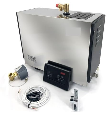 18 kW Dampfmaschine, Nassdampfmaschine, Haushaltsdampferzeuger, Badezimmer-Saunamaschine, automatische Absaugung mit wasserdichter Steuerung und automatischer Entleerung Hocheffiziente schnelle Erwärm