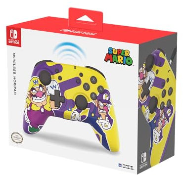 HORI Nintendo Switch Wireless HORIPAD (Wario e Waluigi) - Licenza ufficiale Nintendo - Nintendo Switch