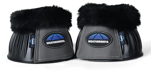 Weatherbeeta 2025 Tough - Tec Prime Fleece Trim Rubber Bell Stiefel 1027523 - Black/Grey