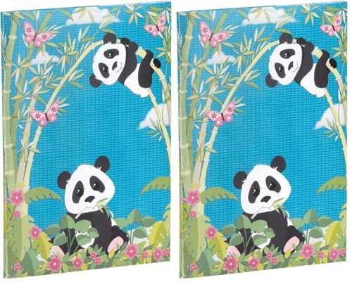 Rössler Kinder Briefpapier mit Umschlag | Geschenk für Mädchen und Jungen | Schreibset Kinder | Panda Motivpapier | Briefpapier Mädchen und Jungen | 185 x 260 x 9mm | 1 Stück | Motiv: Panda