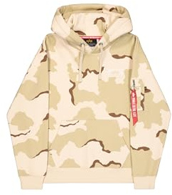 Alpha Industries Herren Backprint Camo Kapuzenpullover (1er Pack)