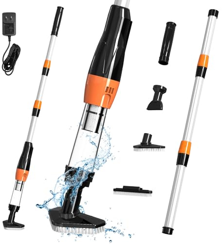 Aspiratore per piscina piccolo ricaricabile senza fili 4 in 1
