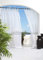 Outdoor Decor Vorhang mit Klettverschlüssen für den Außenbereich, Textil, elfenbeinfarben, 54 by 96