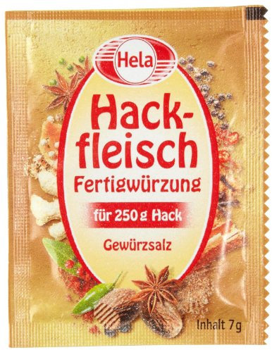 Hela Hackfleisch-Würzung, 25er Pack (25 x 5 á 7 g Beutel)