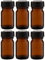 Weithalsflaschen 6 x 30ml Braunglas inkl. Schraubverschluss mit Dichtungsscheibe, Braunglasflaschen, Glasdosen, Allzweckgläser, Haushaltsglas ***