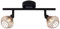 BRILLIANT Lampe Dalma Spotrohr 2flg schwarz/kupfer | 2x QT14, G9, 3, geeignet für Stiftsockellampen (nicht enthalten) | Köpfe schwenkbar