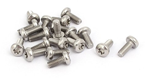 Sourcingmap M4x10mm 304 Stainless Steel Button Head Torx Screws Bolts T20 Drive 20pcs