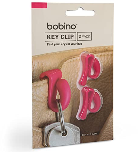 Bobino KECL2RU Schlüsselhaken, 2-er Pack Rubinfarben