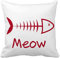 beatChong Fischgräte Meow Tierplatz Dekokissen Insert Kissenbezug Startseite Sofa Dekor-Geschenk