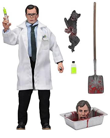 Re-Animator NECA H.P. Lovecraft Herbert West Retro 20 cm vetu Action Figure, No Paint.
