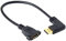 chenyang Câble d'extension DisplayPort,DisplayPort DP mâle vers femelle câble d'extension de port d'affichage à angle droit à 90 degrés