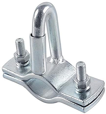 iapyx® Hollandöse Halter Anhängerabreisseil mit Federöse universal Abrissseil Öse Abrreisseil Gabelkopf (Halter)