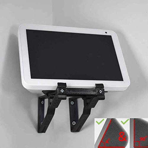 Echo Show 8 Eck-Wandhalterung, verstellbare Neigung, multifunktional, aufrecht und abgewinkelt