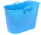FlinQ Bañera Azul | Bañera portátil para adultos | Ideal para cuartos de baño pequeños | Bañera Adultos XL y Niños | Bañera de exterior | Bañera de plástico portátil para ducha