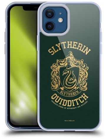 Head Case Designs Officially Licensed Harry Potter Slytherin Quidditch Deathly Hallows X Soft Gel Case Compatible With Apple iPhone 12 / iPhone 12 Pro
