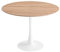 Ventemeublesonline Table Ronde Ibiza White Ø120 CM