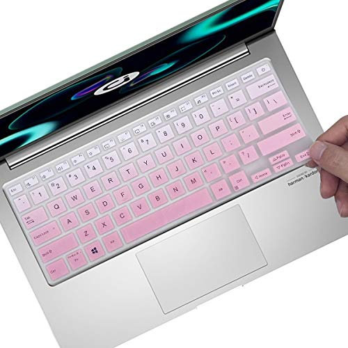 ASUS Keyboard Cover Skin for L210MA-DB01, VivoBook S13 - Ultra Thin 11.6 & 13.3 Laptops - Gradual Pink