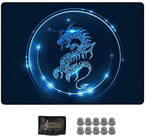 YUANZHOU Schlagzeug Teppich Kids Drum Kit rutschfeste Matte Schalldichte Matte für Bass Drum Snare und Andere Musikinstrumente (E, 160×120cm)
