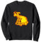 Feuer Bauarbeiter Helm Und Hammer Flammen Bauarbeiter Sweatshirt