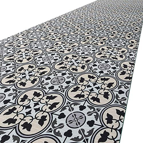 ANRO Küchenteppich Küchenläufer Teppich Läufer Küche waschbar rutschfest Liberty Abwaschbar 200 x 52cm