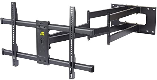 FORGING MOUNT Long Arm TV Mount Bracket,Dual Articulating Arm Full Motion TV Wall Mount with 43inch Long Extension Swivel Tilt Level,Fits 42-86 TVs,Holds 165 lbs,VESA 600x400mm