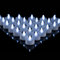 Velas LED, 50 unidades, velas de té LED, color blanco frío, realistas y brillantes, parpadeantes, funciona con pilas CR2032, velas de té duraderas para bodas, vacaciones, fiestas, decoración del hogar