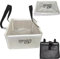 WASH22 Cubic 15L Folding Collapsible Camping Washing Up Basin Bucket Bag Tidy for Tents Motorhomes Campervans Caravans (Transparent | Mesh bag)