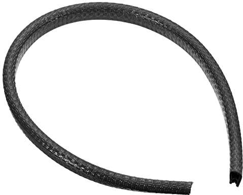 PATIKIL 0.5mx8mmx15mm Rubber Edge Trim, Metal Sharp Deck Edge Protector U Channel Guard Corner Protection Doors Seal Strip for Skateboard Table Door Window, Black