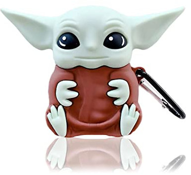 Viwind AirPods Pro/Pro 2nd Hülle Silikon Anime,Funny Cute 3D Cartoon Weiches Airpods Pro/Pro 2nd Schutzhülle und Haut Case Cover mit karabiner,Kabelloses Laden&Stoßfeste-Yoda