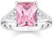 Thomas Sabo Damen Ring aus Sterling-Silber mit Zirkonia-Steinen in Weiß und Pink, Gr. 54, TR2362-051-9-54