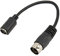 Keyboard and Mouse Adapter Cable for PS2, 5 Pin Male DIN to 6 Pin Female Mini DIN, 0.15m / 5.9in, Plug and Play.