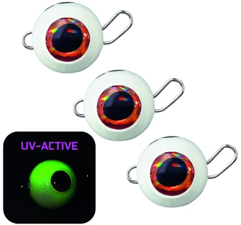 SPRO Freestyle Eyed Bottom Jigs – Bleifreie Cheburashka Angelgewichte mit realistischen Fischaugen in verschiedenen Größen & Farben
