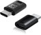 Mr. Gadget's Solutions® Convertidor micro USB hembra a tipo C macho, transferencia de datos y adaptador de carga para Android, compatible con Chromebook Galaxy S20 Note 10, Pixel 4 y más, color negro