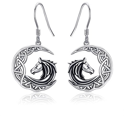 ONEFINITY Horse Pferde ohrringe Retro Silberne Pferde ohrringe Pferde schmuck für Damen