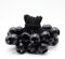 YUNSHANGHE 50 elastici con sfera, tenditori per teloni con sfera da 10 cm, in gomma con sfera, passanti in gomma, per teloni, manifesti, tende, gazebo, colore nero