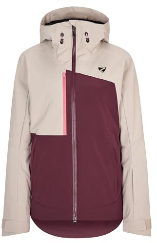 Ziener Damen TAYARA Ski-Jacke/Freeride | PFC frei, Wolle, wattiert, velvet red, 44