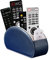 SANQIANWAN Fernbedienungshalter für Aufbewahrungsbox aus PU-Leder, Fernbedienungshalter mit 5 Fächern für TV-Receiver, DVD, Schreibtisch, Stift, Küche, Badezimmer, Make-up (Dunkelblau)