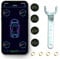 DoHome Tyre Pressure Monitoring TPMS with 4 Sensor, Wireless Real-time Temperature Pressure Smart Tire Safety Monitor for Truck RV Car