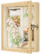 Love-KANKEI Cornice 3D Profonda con Vetro per Oggetti, Teca Espositiva in Legno con Profondità di 3.6 cm (Legnoso, 20x25 cm)