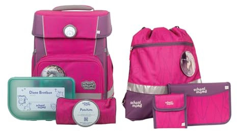 SCHOOL-MOOD Champion mit LED Patchy Schulranzen-Set 7-teilig Luisa