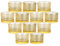Candeldo Teelichthalter Gold Teelichtgläser Kerzengläser: 12 Stück Windlicht Klein Teelichter Glas Deko Gold Tischdeko Hochzeit Weihnachten Adventskranz