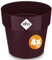 Gardebruk® 4X Pot de Fleurs b.for Original Mûre16x15cm Rond Cache-Pot Pot de Fleurs Pot de Plantes Plastique Balcon