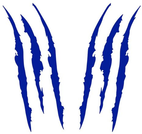 Autoaufkleber Klauen,kompatibel mit Citroen Cactus C5 AIRCROSS Elysee Berlingo Saxo,Aufkleber Klauen Kratzer,2-Blue