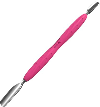 Doppelinstrument für Maniküre mit Silikongriff STALEKS UNIQ PQ-10/1 (runder Pusher 7 mm / 9 mm)