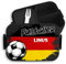 Kinder Bento Box Midi Lunchbox für Mepal Bentobox - 2024 Fußball EM Fanartikel - Fußballer Name mit Flagge Deutschland | Germany | Schwarz Rot Gold - 900 ml - Schwarz - fussball brotdose